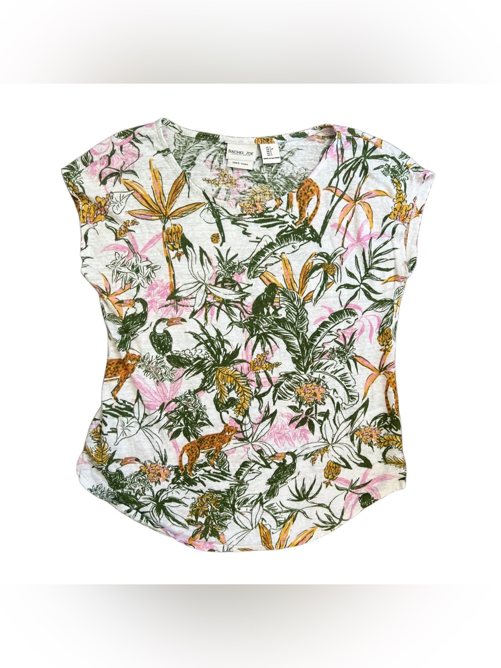 Rachel Zoe 100% Linen T-Shirt